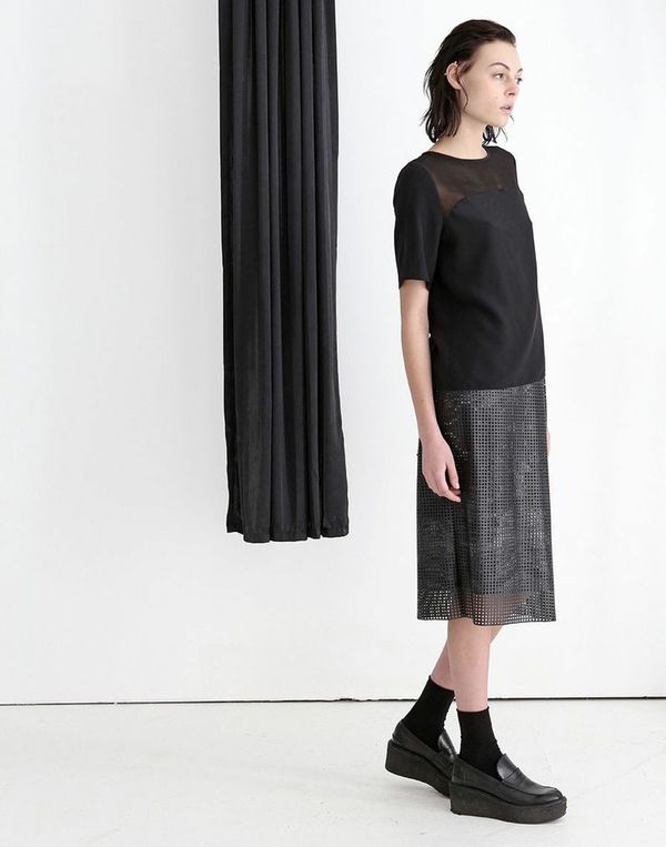 Silvae Beckley Grid Skirt Silvae Beckley Grid Skirt