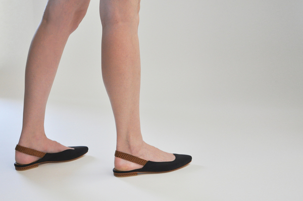 The Palatines Paro Slingback in Black The Palatines Paro Slingback in Black