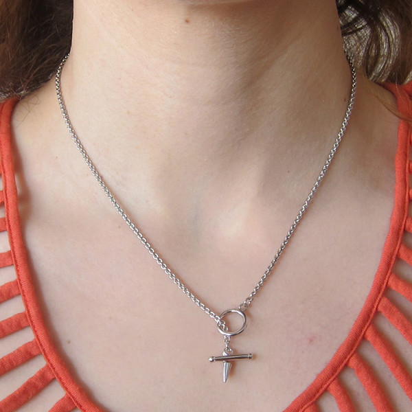 Alynne Lavigne Cross Drop Necklace Alynne Lavigne Cross Drop Necklace