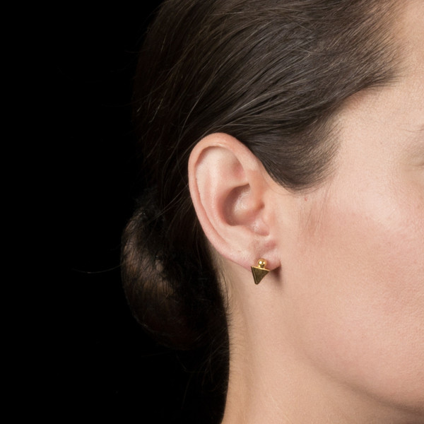 Alynne Lavigne Triangle/Ball Earrings Alynne Lavigne Triangle/Ball Earrings