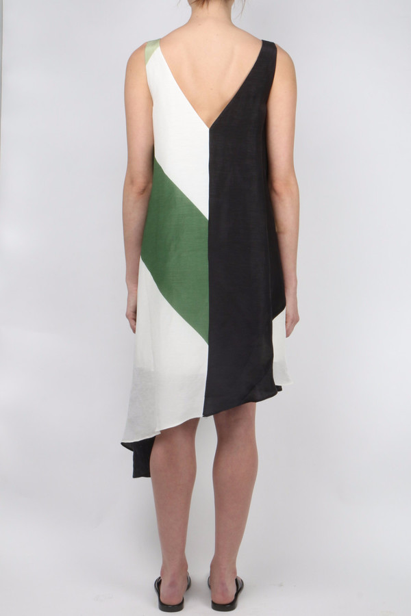 Tibi Silk Linen Dress Tibi Silk Linen Dress
