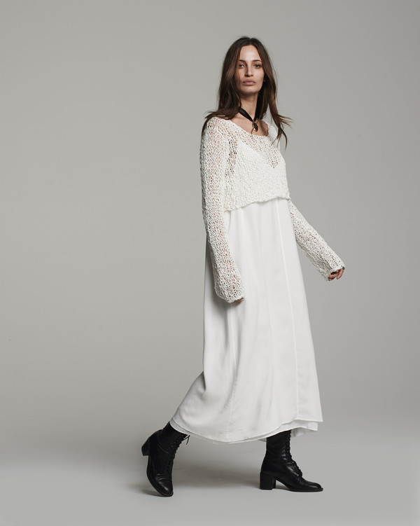 Voz Loose Knit Cropped Sweater Voz Loose Knit Cropped Sweater