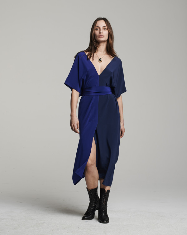 VOZ Two-Panel Dress - Cobalt VOZ Two-Panel Dress - Cobalt