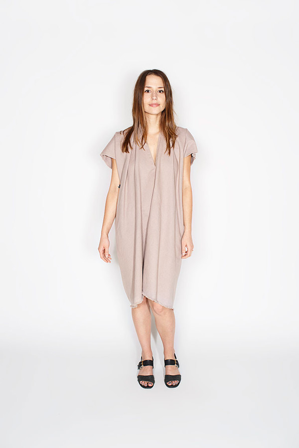 Miranda Bennett Dove Everyday Dress, Cropped Denim Miranda Bennett Dove Everyday Dress, Cropped Denim
