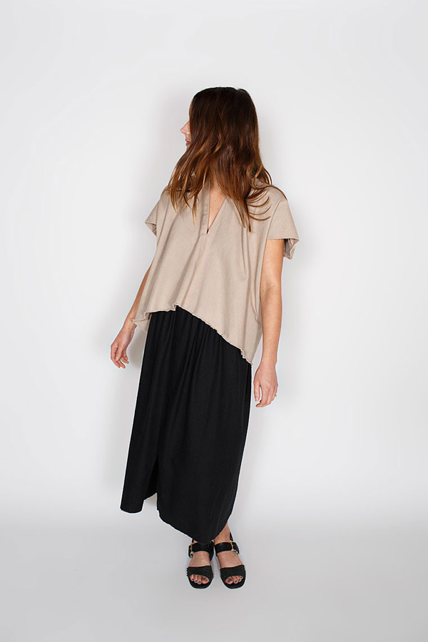 Miranda Bennett Dove Everyday Top Cropped Denim Miranda Bennett Dove Everyday Top Cropped Denim