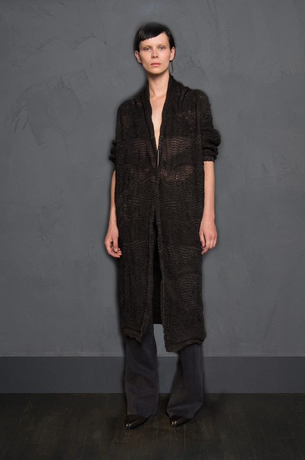 Isabel Benenato Drop Stich Linen Cardigan Isabel Benenato Drop Stich Linen Cardigan