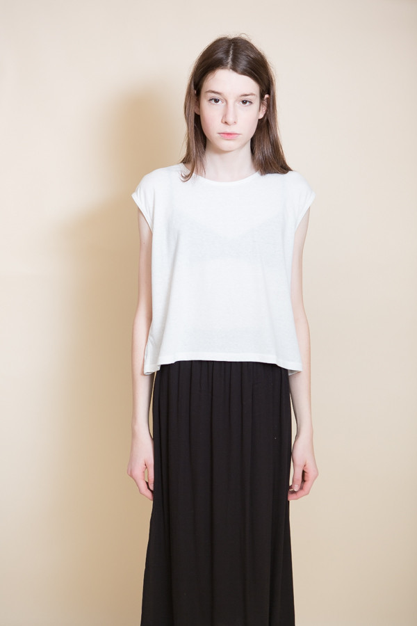Can Pep Rey Cropped Tank Top / Whisper White Can Pep Rey Cropped Tank Top / Whisper White