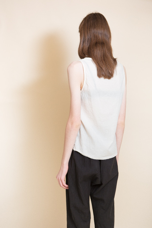 Woven Cotton Tank / Cream Woven Cotton Tank / Cream