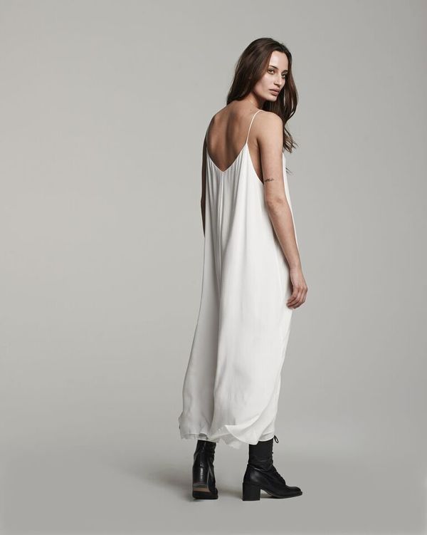 VOZ Double Layer Cami Dress - White VOZ Double Layer Cami Dress - White