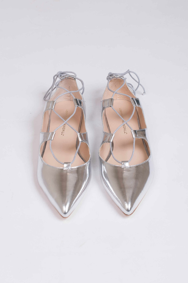 Loeffler Randall Ambra Mirror Leather Flat Loeffler Randall Ambra Mirror Leather Flat