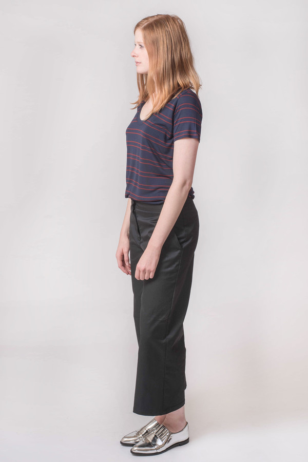 The Lady & the Sailor Basic Tee Scarlet Stripe The Lady & the Sailor Basic Tee Scarlet Stripe