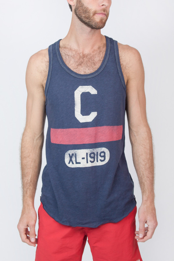 Men's Todd Snyder Champion C Stripe Tank Top Men's Todd Snyder Champion C Stripe Tank Top