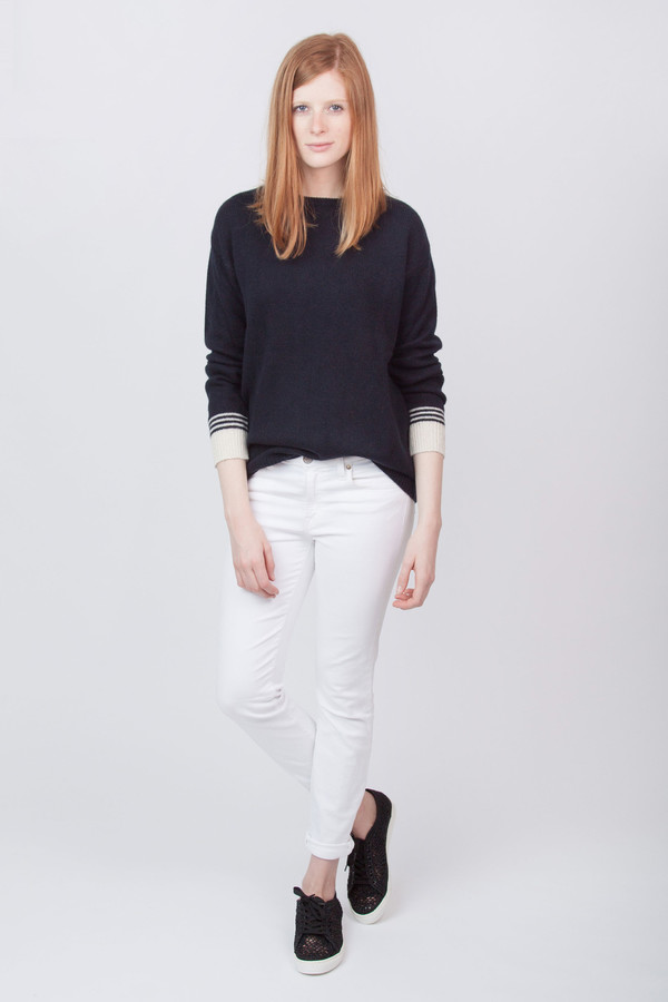 Chinti and Parker Cashmere Cuff Stripe Sweater Chinti and Parker Cashmere Cuff Stripe Sweater