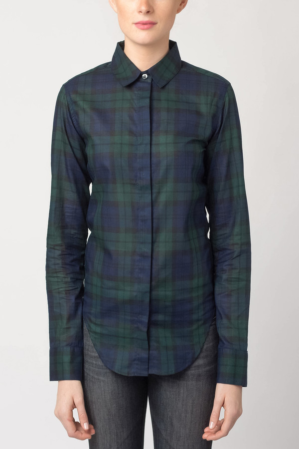 Raleigh Denim Classic Button Down Black Watch Plaid Raleigh Denim Classic Button Down Black Watch Plaid