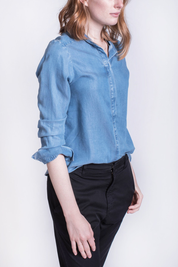Hope Jolie Blouse Light Blue Denim Hope Jolie Blouse Light Blue Denim