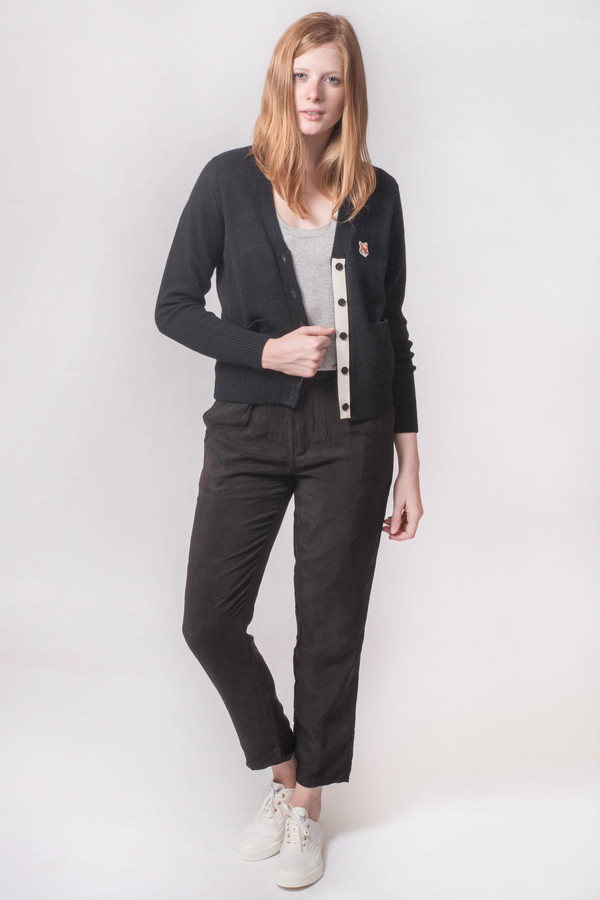 Maison Kitsune Lambswool Classic Cardigan Maison Kitsune Lambswool Classic Cardigan