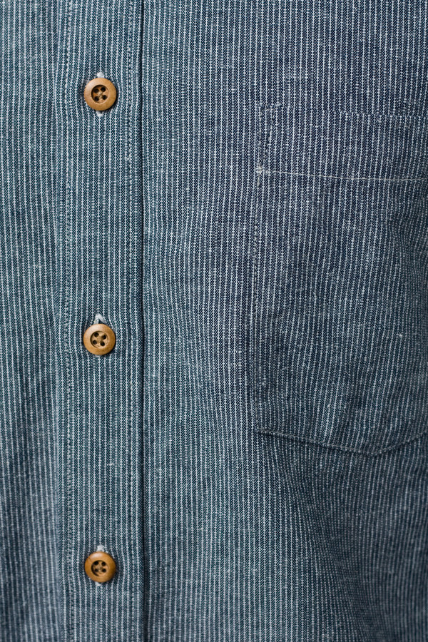Men's Corridor Linen Pinstripe Long Sleeve Shirt Men's Corridor Linen Pinstripe Long Sleeve Shirt