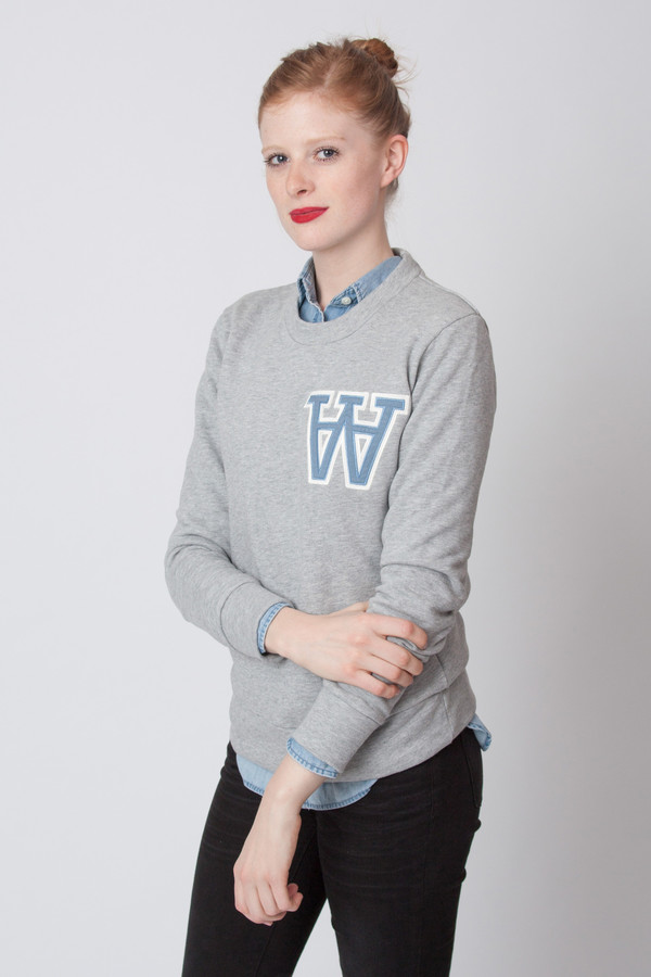 Wood Wood Maya Sweatshirt Grey Wood Wood Maya Sweatshirt Grey
