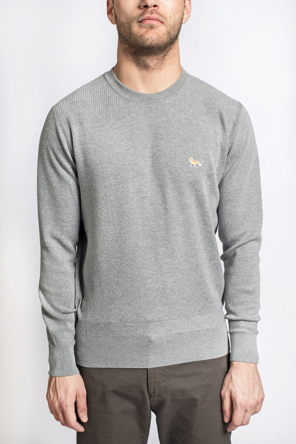 Men's Maison Kitsune Merinos Fancy Pullover Men's Maison Kitsune Merinos Fancy Pullover