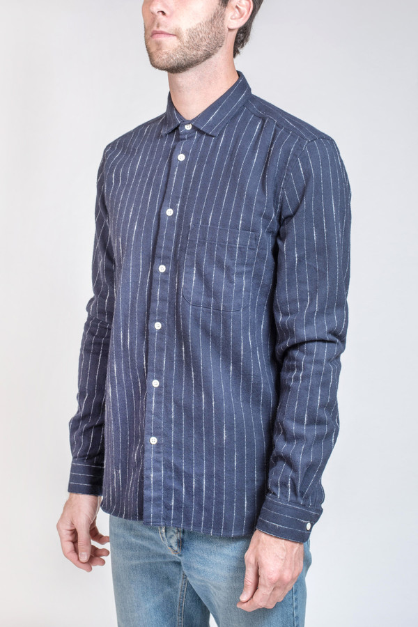 Men's YMC Pinstripe Button Down Shirt Men's YMC Pinstripe Button Down Shirt