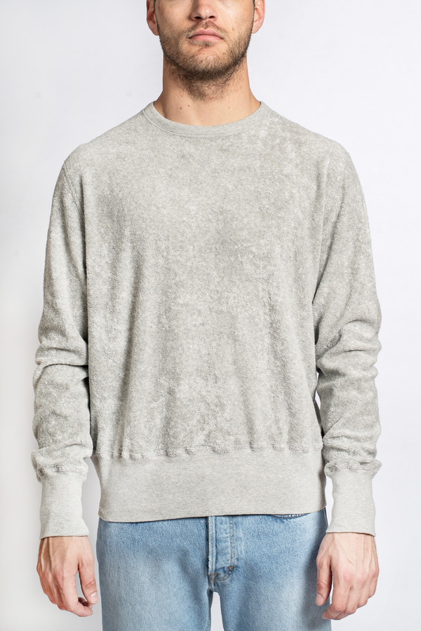 Men's Our Legacy Reversible Sweat Grey Melange Terry Men's Our Legacy Reversible Sweat Grey Melange Terry