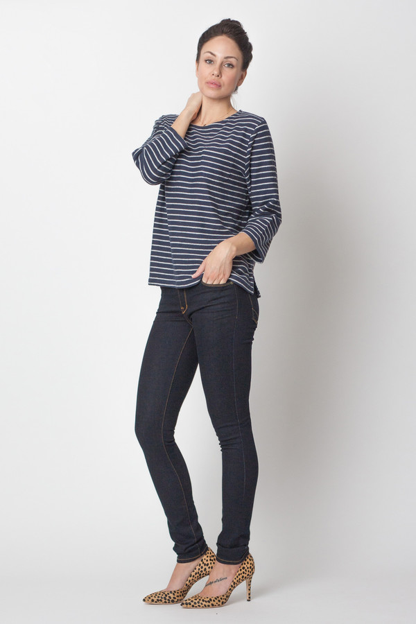 YMC Stripe Pocket Crew YMC Stripe Pocket Crew