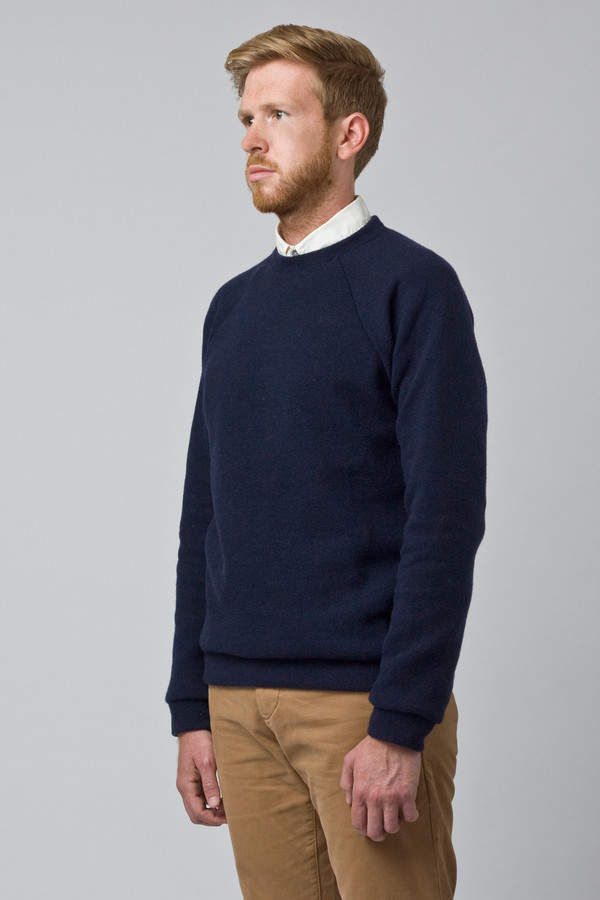 Men's Raleigh Denim Wool Sweatshirt Navy Men's Raleigh Denim Wool Sweatshirt Navy