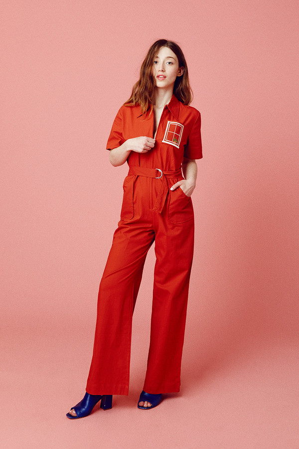 Samantha Pleet House Jumpsuit - Red Samantha Pleet House Jumpsuit - Red