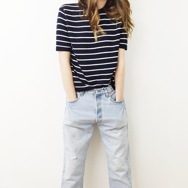 Johan Vintage Striped Sweater T-shirt Johan Vintage Striped Sweater T-shirt
