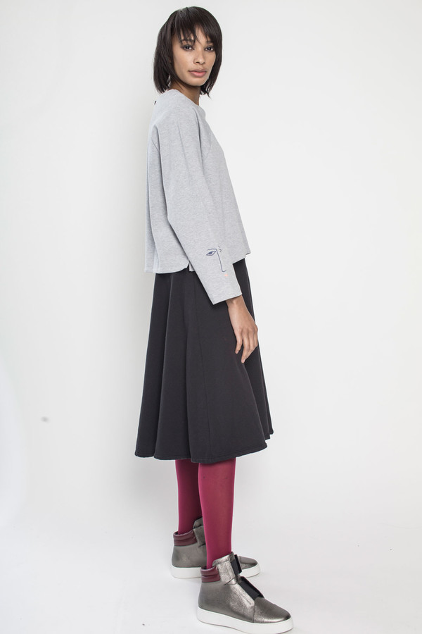 KOWTOW Figurine Sweater in Gray Marle KOWTOW Figurine Sweater in Gray Marle