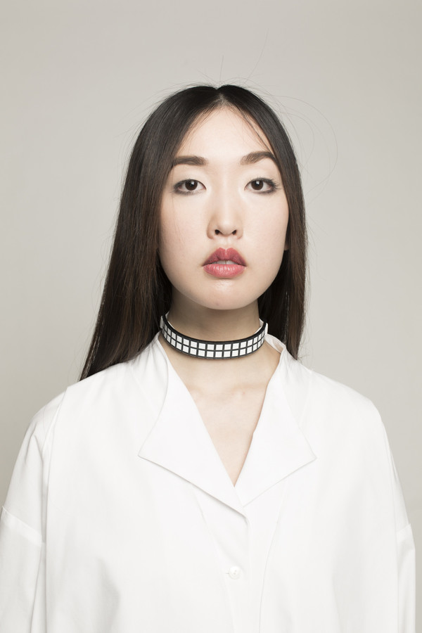I STILL LOVE YOU NYC Grid Choker in Black/White I STILL LOVE YOU NYC Grid Choker in Black/White