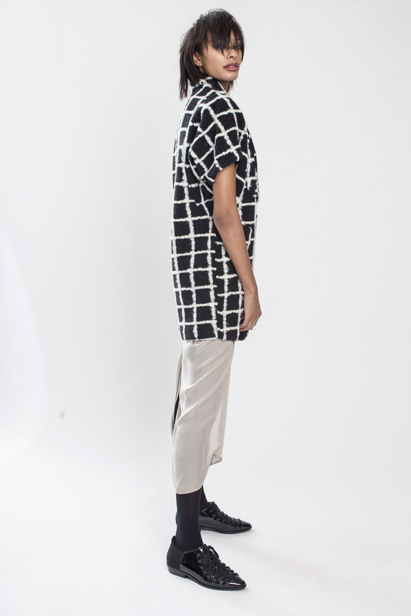 KURT LYLE Jasper Dolman fold jacket in Grid KURT LYLE Jasper Dolman fold jacket in Grid