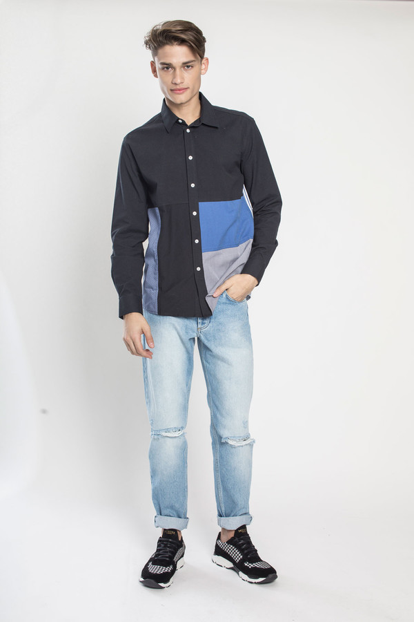 Men's SOULLAND Miller Shirt in Multi Men's SOULLAND Miller Shirt in Multi