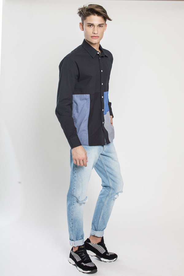 Men's SOULLAND Miller Shirt in Multi Men's SOULLAND Miller Shirt in Multi