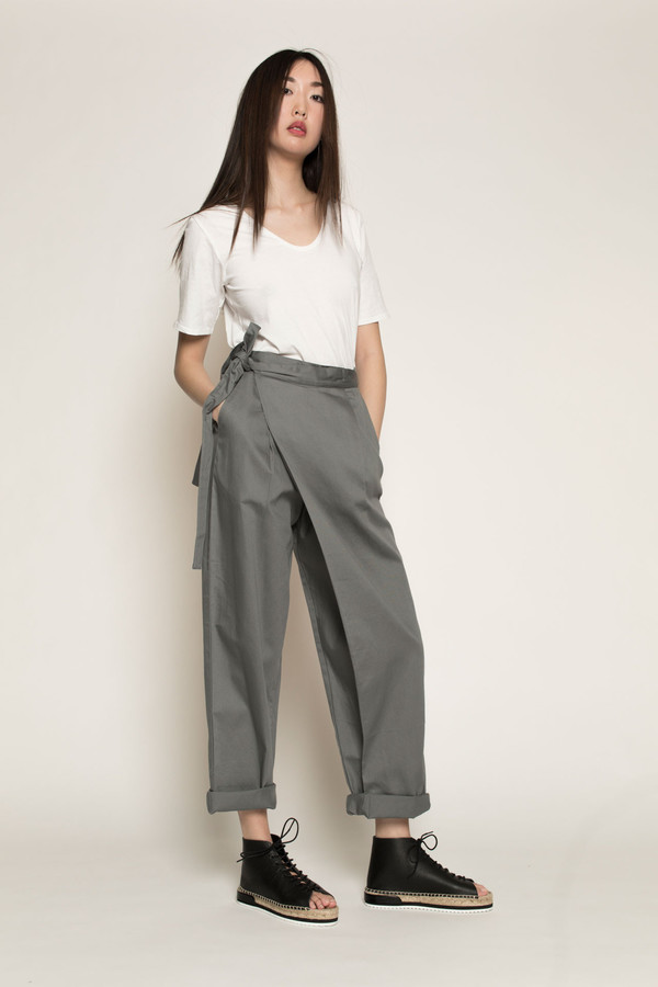 Kowtow Side by Side Pant in Dove Grey Kowtow Side by Side Pant in Dove Grey