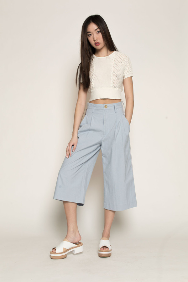 Kurt Lyle Sue Ellen Culottes in Blue Kurt Lyle Sue Ellen Culottes in Blue
