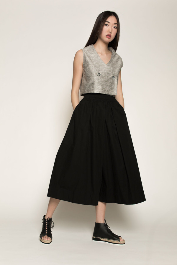 Kowtow Things in Common Culottes in Black Kowtow Things in Common Culottes in Black