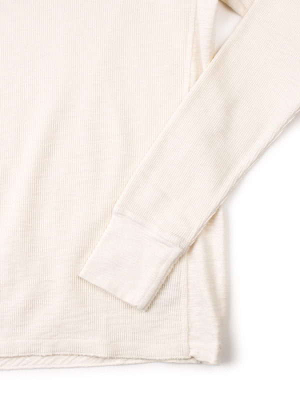 Men's Alex Mill Crew Neck Waffle Henley Natural Men's Alex Mill Crew Neck Waffle Henley Natural