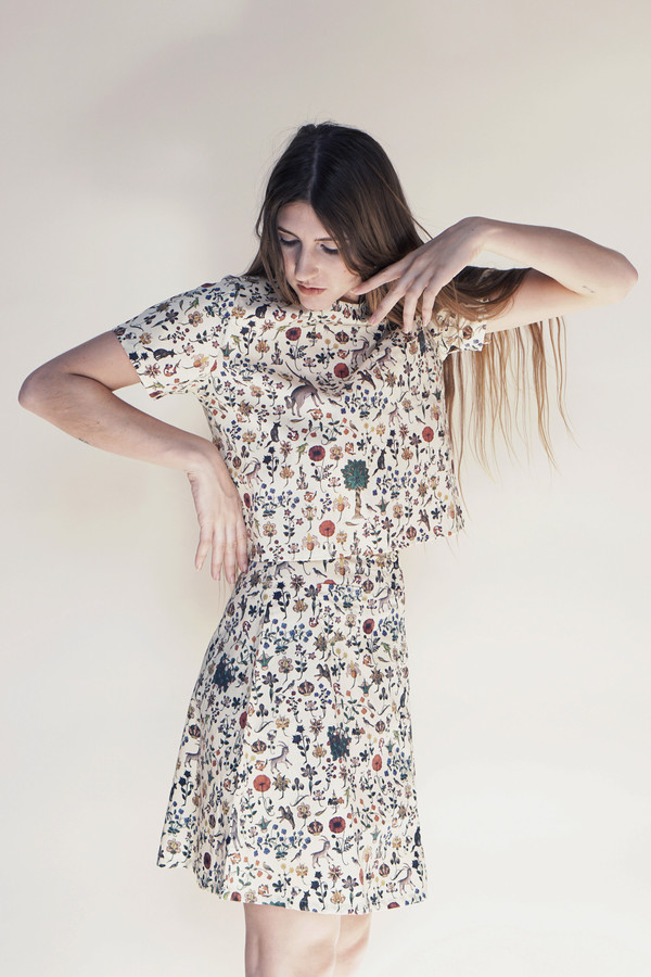 Samantha Pleet Half Moon Skirt - Illuminated print Samantha Pleet Half Moon Skirt - Illuminated print
