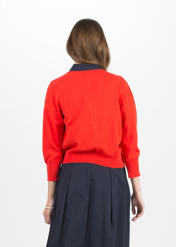 Margaret Howell Neat Crew Neck Cardigan Margaret Howell Neat Crew Neck Cardigan
