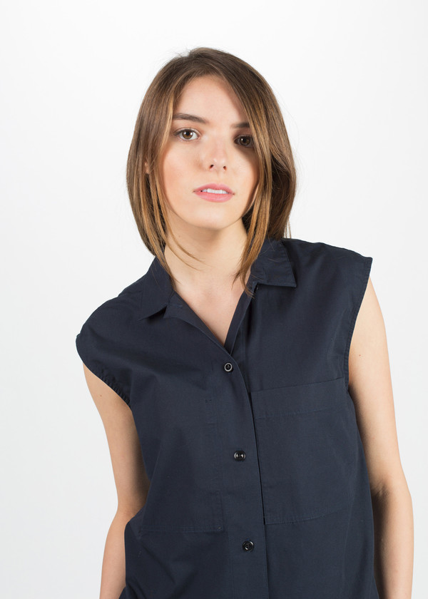 MHL by Margaret Howell Sleeveless Work Shirt MHL by Margaret Howell Sleeveless Work Shirt