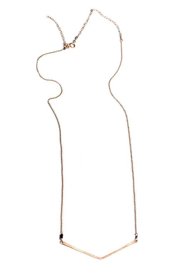 Sarah Dunn Rose Gold V Necklace Sarah Dunn Rose Gold V Necklace