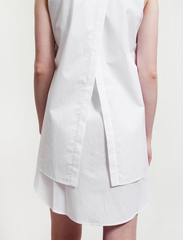 Thakoon Womens Layered Shirtdress - White Thakoon Womens Layered Shirtdress - White