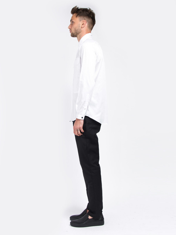 Carlos Campos Uniform Woven Shirt White Carlos Campos Uniform Woven Shirt White