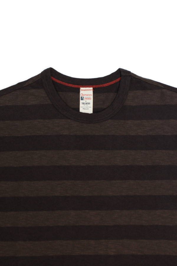 Todd Snyder x Champion Tonal Stripe Crew Black Todd Snyder x Champion Tonal Stripe Crew Black