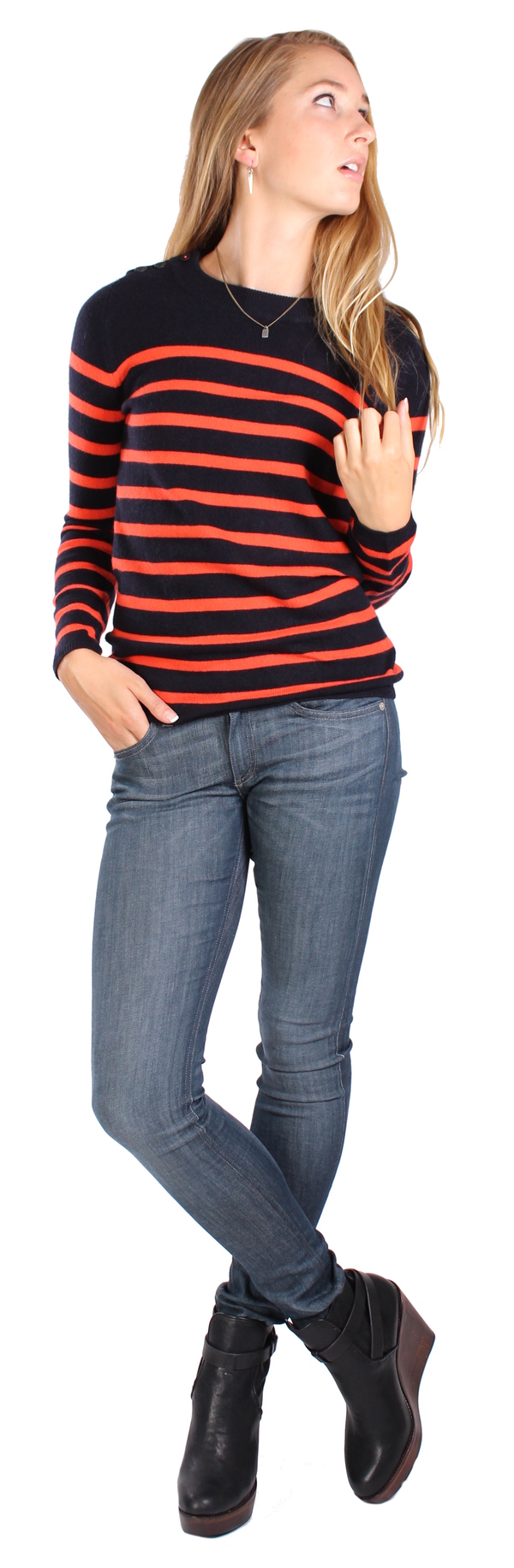 Chinti & Parker Guernsey Stripe Sweater Chinti & Parker Guernsey Stripe Sweater