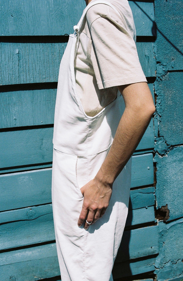 BaseRange Long Strap Overall - white corduroy BaseRange Long Strap Overall - white corduroy