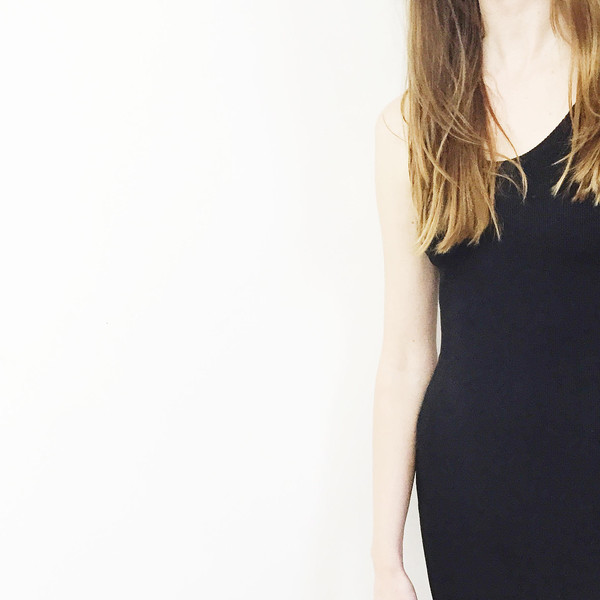 Johan Vintage Black Midi Dress Johan Vintage Black Midi Dress