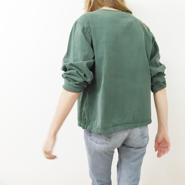Green Cotton Jacket Green Cotton Jacket