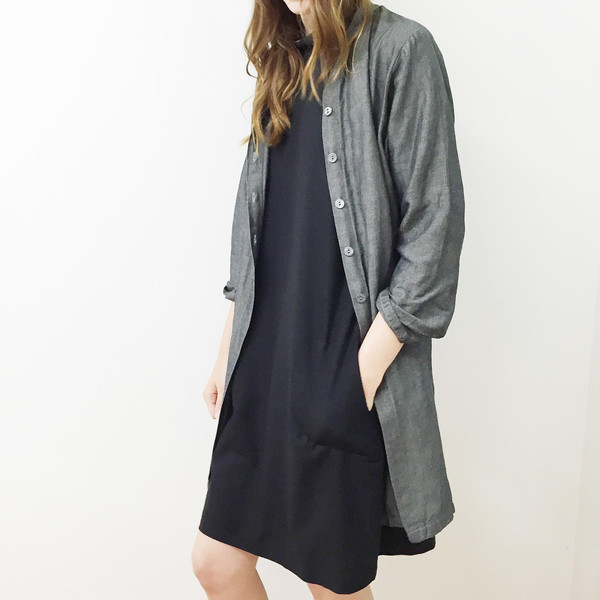 Johan Vintage Grey Linen Tunic Johan Vintage Grey Linen Tunic